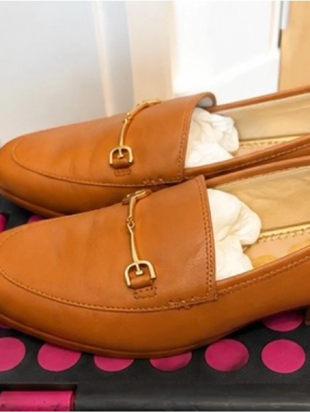 Sam Edelman Tan Leather Loraine Loafers